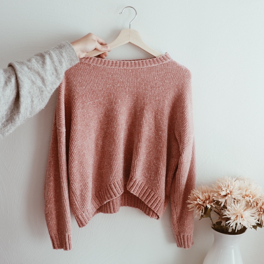 Pink soft sweater